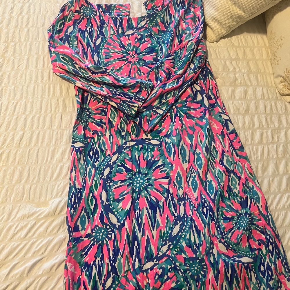 Lilly Pulitzer multi colored t shirt dress, XS